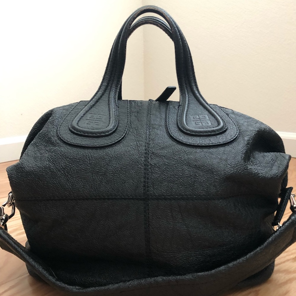 Authentic Givenchy Nightingale Black Leather- Med